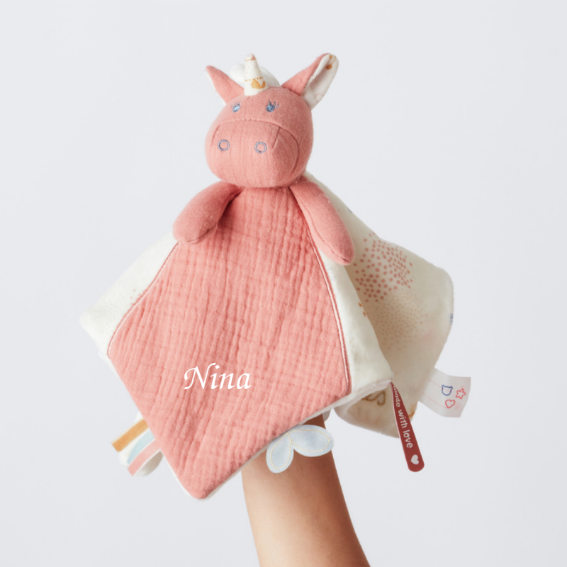  - lina and joy - comforter cotton unicorn pink 25 cm 
